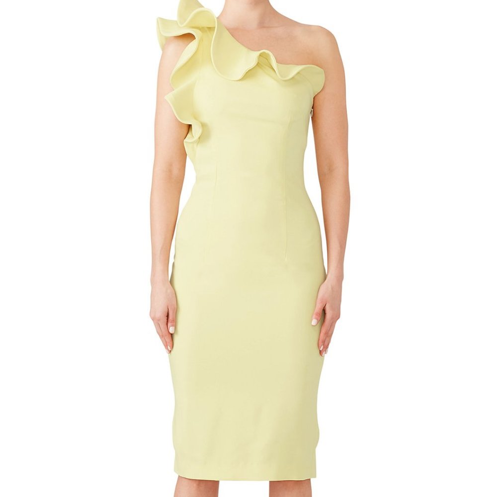 Yellow Daria Sheath Dress by Nha Khanh